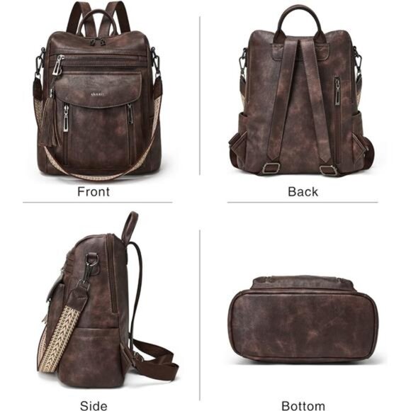 Backpack Purse for Women Fashion Leather Backpack Purse Designer Travel Backpack main image 3